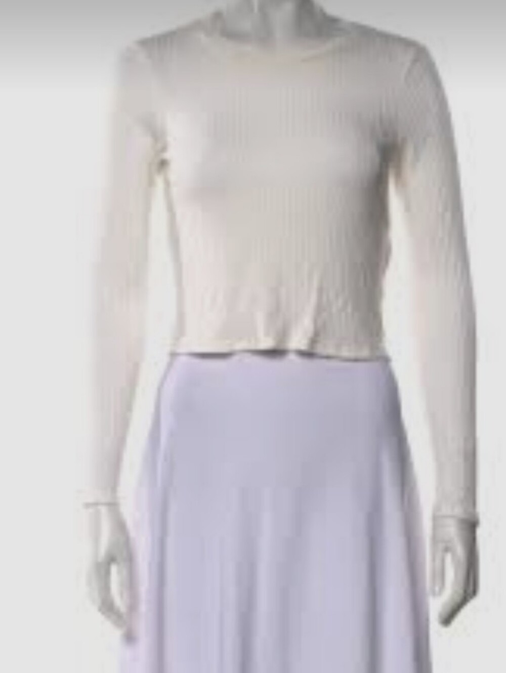 Reformation Jeans Cropped Ribbed Top